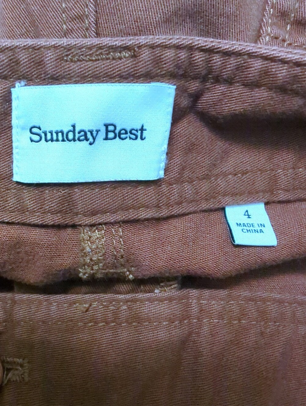 NWT Aritzia Sunday Best Oscar Cargo Pants Brown Utility Carpenter 90s Size 4 - Picture 5 of 8